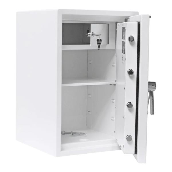 Rottner Wertschutzschrank EN1 Atlas Fire 65 Doppelbartschloss Weiß T05986